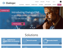 Tablet Screenshot of dialogic.com